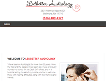 Tablet Screenshot of ledbetteraudiology.com